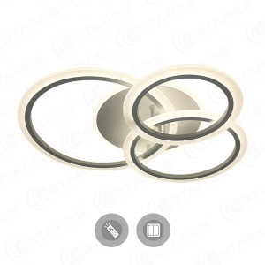 Estares св-к-люстра св/д управл. SONNE 4R 90W(9000lm) 2K-4K-6K 600x530x120 белый пульт ДУ