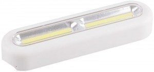 Feron св-к св/д кнопка (пушлайт) 1LED 3W(100lm) бел. 150x40x25 (без 3xААА) FN1210 23381