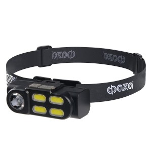 ФАЗА фонарь налобный AccuFH6-4COB/L 4 3W СОВ + 3 W XPE св/д(120lm), USB пластик,  5 режимов