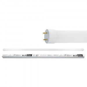 Feron лампа св/д T8 G13 48W 4400lm 4000К 4K двухцокол, стекло, мат, неповорот. 1200x26 LB-216 51080