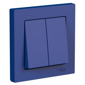 Systeme Electric AtlasDesign выкл. СУ 2 кл. аквамарин (пл.осн.) ATN001152 (5!)