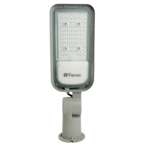 Feron св-к св/д ул.консол.ДКУ 80LED 50W(6000lm)6400K 6K 470х149х105 IP65(3г)гиб.нога SP3060 48762