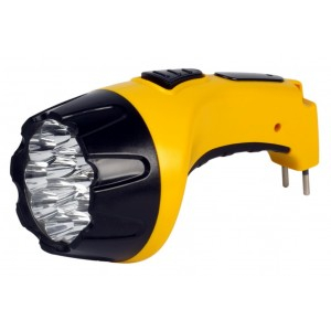 Smartbuy фонарь ручной SBF-85-Y (акк. 4V 0.8 Ah) 15св/д, желтый/пластик, вилка 220V (3 шт.)