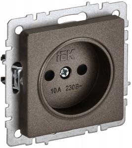 IEK BRITE мех. роз. СУ 1 мест. 10А бронза (шторки) РСш10-2-БрТБ BR-R13-10-K45