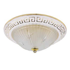 Lumin'arte св-к накл. декор. OREON01 E27x2x60W метал/стекл 280x280x100 белый OREON01-CL60E27x2WH