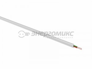 Кабель ТЛФ 2 жилы (ШТЛП-2), омедненка 100м, белый. REXANT 01-5001-3