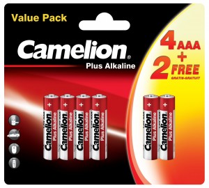 Э/п Camelion Plus Alkaline LR03/286  BL4+2