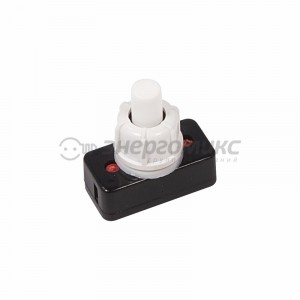 REXANT выкл.-кнопка 250V 1А (2с) ON-OFF белый (PBS-17A2) (для настольной лампы) (10!),36-3010