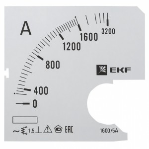 EKF Шкала сменная для A961 1600/5А-1,5 PROxima s-a961-1600