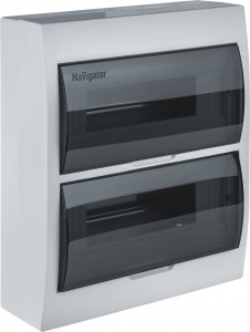 Navigator бокс (корпус) пластик ЩРН-П-24 мод. навесной IP41 NSS-DBW-24-WH 93799