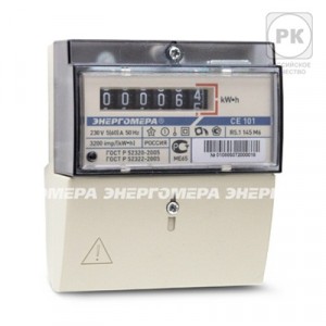 Энергомера CE101 R5.1 145 М6 счетчик эл/эн 1ф 1т 5(60)А, 6-ти разр.ЭМОУ на рейку/щиток(201.5) 2021