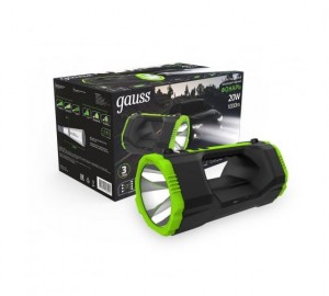 Gauss Фонарь прожекторный 20W 1000lm акк. Li-ion 10000mAh диммируемый GF703