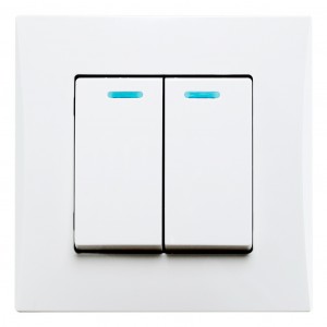 Smartbuy Вега выкл. СУ 2 кл. (инд.) 10А белый (SBE-08w-10-SW2-1)