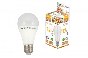 TDM ЛОН А60 E27 12W 4К 60х108мм НЛ-Led-A60-12Вт-230В-4000К-E27 Народная (10!) SQ0340-1512