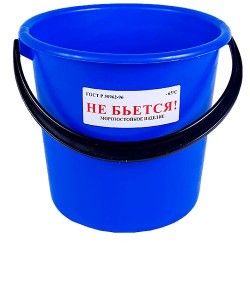 Ведро 5л, подходит д/пищевых продуктов  (ПВД) мягкое В5-01, микс, ОНЕСТ