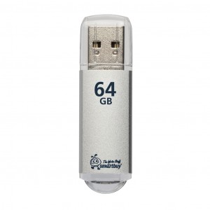 Флэш-диск (флэшка) USB 3.0 Smartbuy 128GB V-Cut Silver (SB128GBVC-S3)