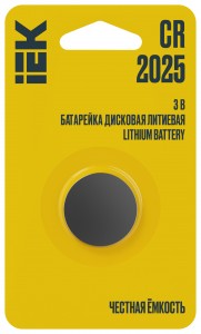 Э/п IEK Честная ёмкость CR2025 BL1 ABT-CR2025-OP-L01