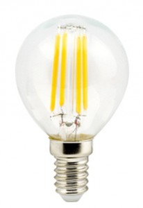Ecola шар G45 E14 6W 2700K 2K прозр. 78x45 филамент (нитевидная), 360° Premium N4PW60ELC