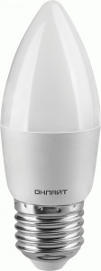 ОНЛАЙТ лампа св/д свеча С37 Е27 9W(800lm) 6500K 6K OLL-C37-9-230-6.5K-E27-FR(PRO90-240В) 90414