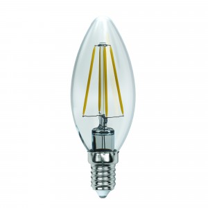 Uniel Sky свеча C35 E14 13W(1150lm 360°) 4000K 4K филамент прозр. 35x100 LED-C35-13W/4000K/E14/CL