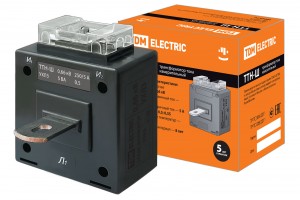 TDM Трансформатор тока ТТН-Ш 250/5- 5VA/0,5-Р  SQ1101-1017