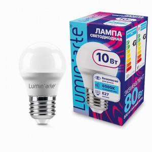Lumin'arte лампа св/д ЛОН G45 10W E27 (800lm) 6500К 6К 78x45 LSTD-G45-10W6KE27