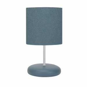 LEEK св-к настольный с абажуром LE TL HELEN 02 60W Е14 тем-синий 120x240 керамик. 61403-0010