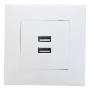 Smartbuy Вега роз. СУ USB 2,1A белая (SBE-08w-16-S1-USB)
