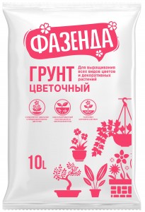 ФАЗЕНДА грунт Цветочный 10л., пакет 58-108