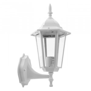 Camelion 4101 св-к уличный/садовый "бра вверх" белый  60W E27 220V алюминий/стекло  IP43