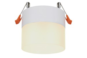 Ecola GX53 H4 5373 св-к встраив. СПОТ без обода Белый матовый 83x87 SR533WECB