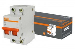 TDM автоматический выкл. ВА47-63 2P 40А 4,5кА х-ка С (6!) SQ0218-0014