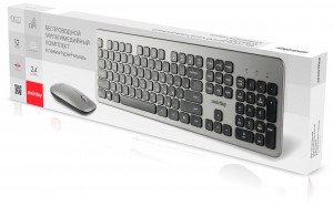 Комплект клавиатура+мышь Smartbuy 233375AG-GK серо-черный (SBC-233375AG-GK)/10