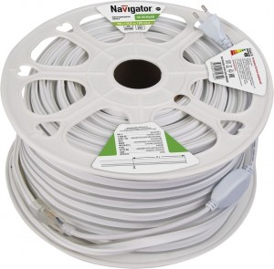 Navigator Лента св/д 220V 9W/m 92LED/m IP67 Зеленый (герм.) SMD2835 NEONLED(цена за1м)(20!) 71932