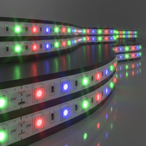 Elektrostandard лента св/д 24V 14.4W/m 250lm/m 60led/m 5050 IP65 RGB (5м цена за 1м) 10мм a052978