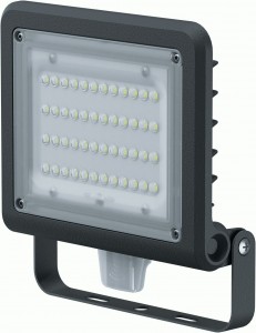 Navigator прожектор св/д IP65 50W(6950Lm) 4000K 4K алюм  167х178х48 NFL-03-50-4K-BL-LED датч 80679