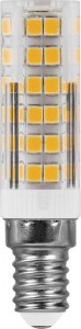 Feron E14 230V 7W(580lm) 4000K 4K прозрачная 65x16 LB-433 25899