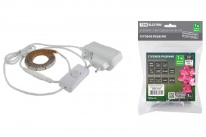 TDM Комплект св/д ленты SMD2835-60Led/m-12V-4.8W/m-IP20-6000К 1м 6W (5!) SQ0331-0225