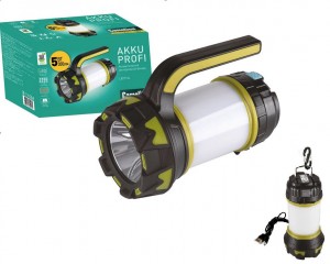 Camelion фонарь-прожектор LED5124 (акк.2x18650) COB 5W(300lm)+40SMD+20 красн, 6 реж,з/у 220V