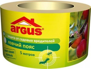 Ловчий пояс д/деревьев Лента 5м От мух, тли, мошки, плодожорки, белокрылки AR-048 Argus Garden
