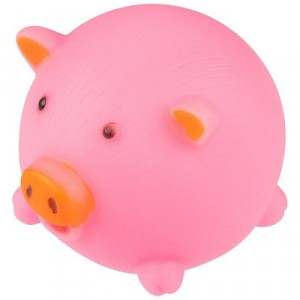 Игрушка для собак резиновая Свинка 7см 104150 Рыжий кот
