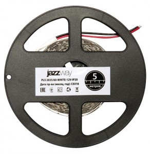 Jazzway Лента св/д 12V 6W/m 60Led/m IP20 зеленый 5м (интерьерная) SMD2835 .5000322