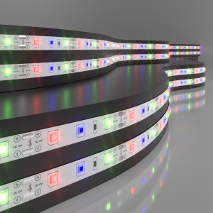 Elektrostandard лента св/д 12V 4.8W/m 230lm/m 60led/m 2835 IP20 RGB (5м цена за 1м) 8мм a050578