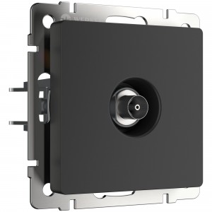 Werkel мех. роз. TV СУ 1 мест. оконечн. (черный матовый)  (WL08-TV a029881)W1183008 a051612