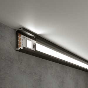 Elektrostandard накладной алюм профиль черный для св/д ленты 2м LL-2-ALP006 2000х16х6 a053618