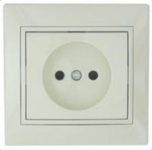 Lezard Мира роз. СУ 1 мест. 16А крем. (керамика, корпус PC) 701-0303-121