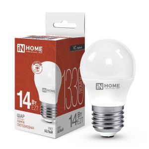 ASD/InHome лампа св/д VC шар P45 E27 14W(1330lm) 4000К 4K 90x46 (без пульсации) 7829