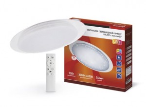 ASD/inHome св-к св/д управляемый 75W(6000lm) 2K-4K-6K d560х55 пульт ДУ COMFORT GALAXY Saturn 4812