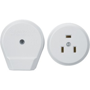 Navigator Розетка РШ-ВШ 32A 250V 2P+PE, ОУ, белая, АБС-пластик, NCA-C02-32A-250-WH, 14347