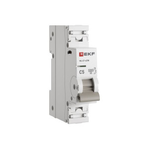 EKF автоматический выкл. ВА 47-63N 1P 5А (C) 6кА PROxima M636105C